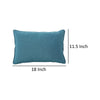 Naed Pillow Rectangular 12 x 18 Teal Water Safe Fabric Indoor Outdoor By Casagear Home BM321238