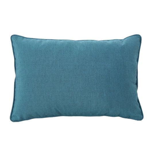 Naed Pillow, Rectangular 12 x 18, Teal Water Safe Fabric Indoor Outdoor By Casagear Home