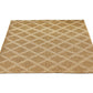 Nicks Area Rug Rectangular 5 x 7 Brown Indoor Outdoor Diamond Pattern By Casagear Home BM321240