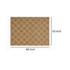 Nicks Area Rug Rectangular 5 x 7 Brown Indoor Outdoor Diamond Pattern By Casagear Home BM321240