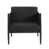 Jackie Outdoor Club Accent Chair, Black, Dark Gray Cushions, Aluminium By Casagear Home