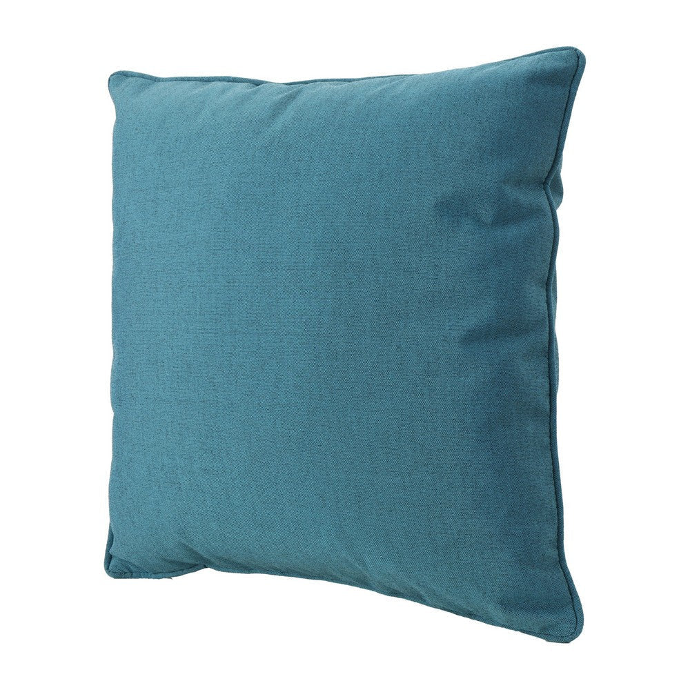 Naed Square Outdoor Throw Pillow Set of 2 18 Inch Teal Water Resistant By Casagear Home BM321266