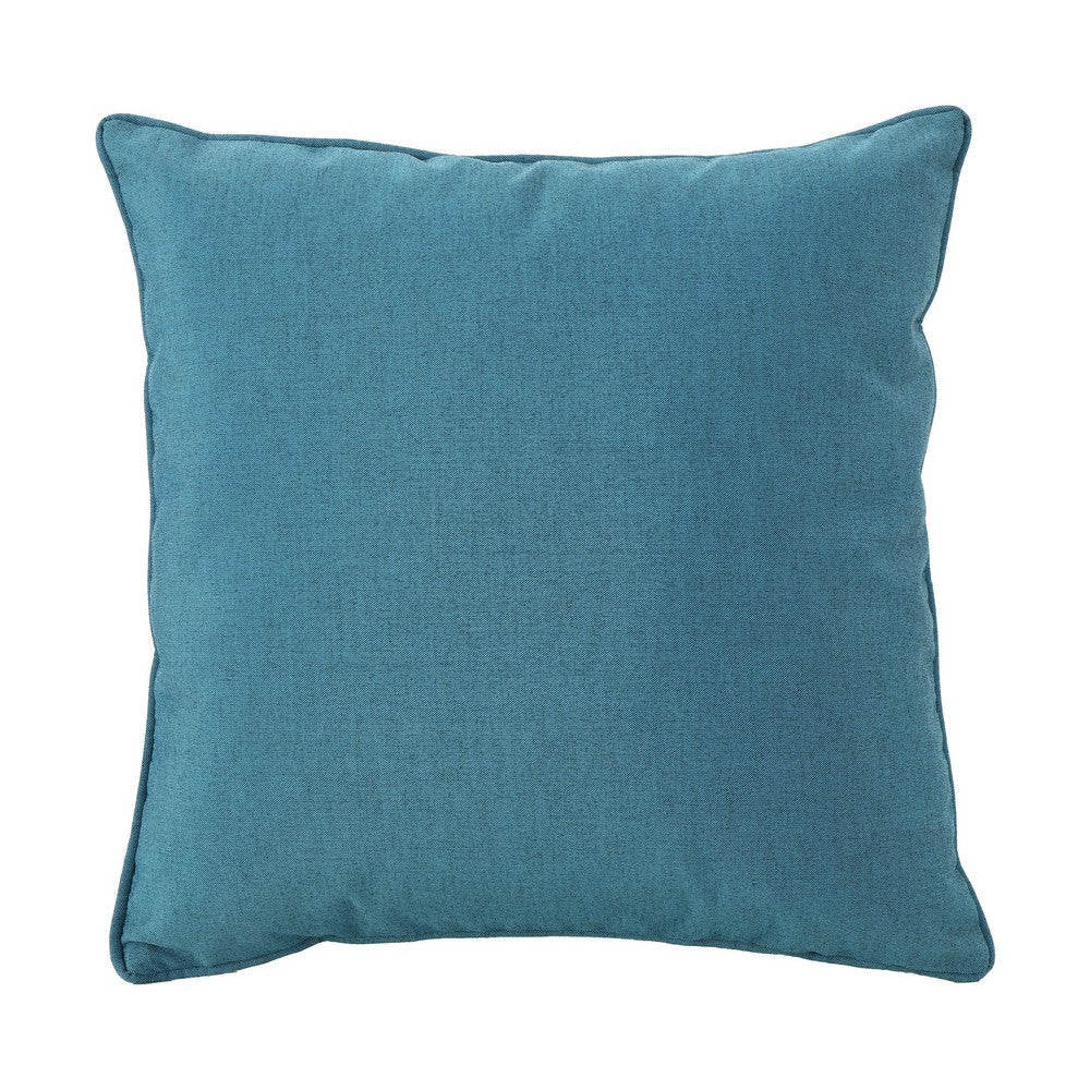 Naed Square Outdoor Throw Pillow Set of 2, 18 Inch Teal, Water Resistant By Casagear Home