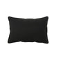 Naed Rectangular Outdoor Throw Pillow Set of 2, 18x12 Black By Casagear Home