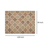 Monis Area Rug 8 x 10 Floral Patterns Power Loomed Ivory Indoor Outdoor By Casagear Home BM321270