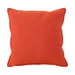 Naed Square Outdoor Throw Pillow Set of 2, 18 Inch, Orange Water Resistant By Casagear Home