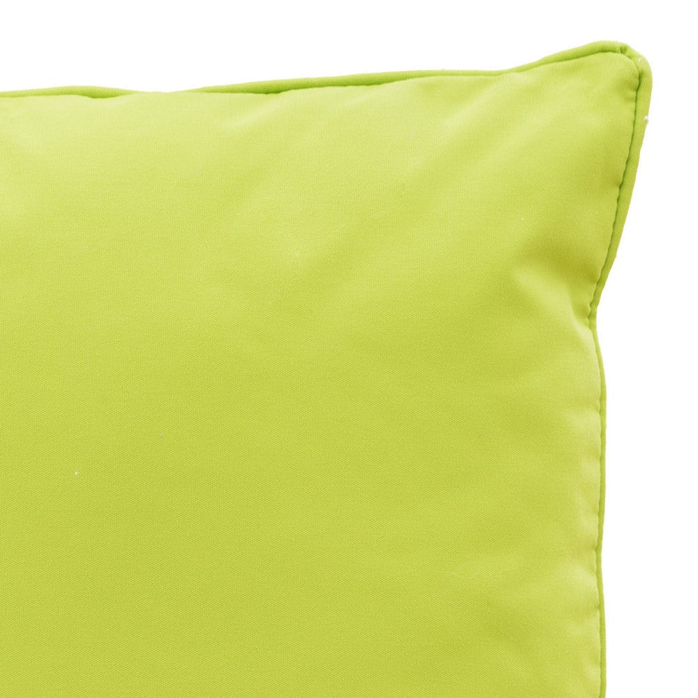 Naed Square Outdoor Throw Pillow Set of 2 18 Inch Green Water Resistant By Casagear Home BM321274