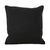 Naed Square Outdoor Throw Pillow Set of 2, 18 Inch, Black Water Resistant By Casagear Home