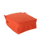 Chair Cushion Skirted Design 16 Inch Modern Coral Orange Polyester By Casagear Home BM321278