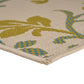 Ira Area Rug Floral Details 5 x 7 Power Loomed Ivory Green Indoor Outdoor By Casagear Home BM321279