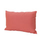 Naed Rectangular Throw Pillow Set of 2 12 x 18 Coral Orange Indoor Outdoor By Casagear Home BM321280