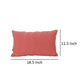 Naed Rectangular Throw Pillow Set of 2 12 x 18 Coral Orange Indoor Outdoor By Casagear Home BM321280