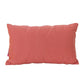 Naed Rectangular Throw Pillow Set of 2, 12 x 18 Coral Orange Indoor Outdoor By Casagear Home