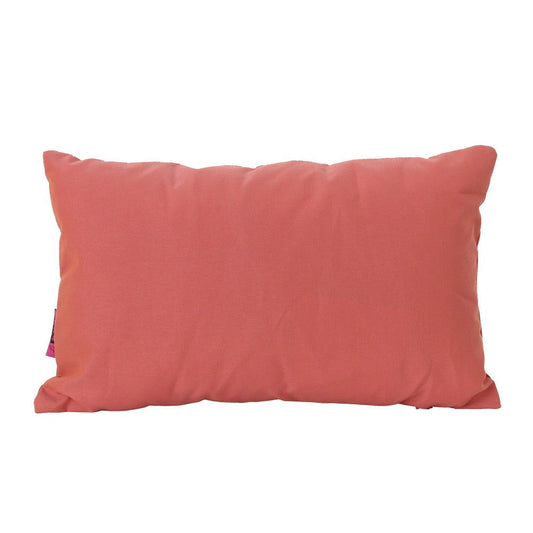 Naed Rectangular Throw Pillow Set of 2, 12 x 18 Coral Orange Indoor Outdoor By Casagear Home