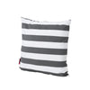 Naed Square Outdoor Throw Pillow Set of 2 18 Inch Black White Stripes By Casagear Home BM321284