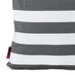 Naed Square Outdoor Throw Pillow Set of 2 18 Inch Black White Stripes By Casagear Home BM321284