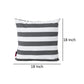 Naed Square Outdoor Throw Pillow Set of 2 18 Inch Black White Stripes By Casagear Home BM321284