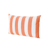 Naed Rectangular Outdoor Throw Pillow Set of 2 Orange and White Stripes By Casagear Home BM321287