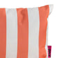 Naed Rectangular Outdoor Throw Pillow Set of 2 Orange and White Stripes By Casagear Home BM321287