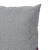 Naed Square Outdoor Throw Pillow Set of 2 18 Inch Gray Water Resistant By Casagear Home BM321293