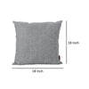 Naed Square Outdoor Throw Pillow Set of 2 18 Inch Gray Water Resistant By Casagear Home BM321293