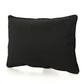 Naed Rectangular Throw Pillow 12 x 18 Indoor Outdoor Black Water Resistant By Casagear Home BM321294