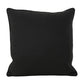 Naed Square Throw Pillow, 18 Inch, Indoor Outdoor, Black Water Resistant By Casagear Home