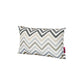 Cylie Outdoor Throw Pillow Set of 2 12 x 18 Brown Zigzag Stripes Gray By Casagear Home BM321299