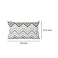 Cylie Outdoor Throw Pillow Set of 2 12 x 18 Brown Zigzag Stripes Gray By Casagear Home BM321299