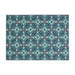 Dian Area Rug, 5 x 7, Power Loomed Navy Blue Trellis Design Indoor Outdoor By Casagear Home