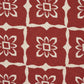 Dian Area Rug 5 x 7 Power Loom Ivory Red Floral Details Indoor Outdoor By Casagear Home BM321310