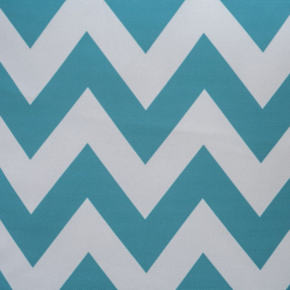 Isol Rectangular Outdoor Throw Pillow Set of 2 Chevron Pattern Teal Blue By Casagear Home BM321312