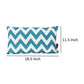 Isol Rectangular Outdoor Throw Pillow Set of 2 Chevron Pattern Teal Blue By Casagear Home BM321312