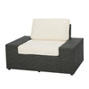 Jivi Outdoor Club Accent Chair White Cushions Black Rattan Wicker Iron By Casagear Home BM321318