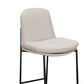 Revee Barstool Chair Black Iron Frame Water-Resistant Beige Polyester By Casagear Home BM321512