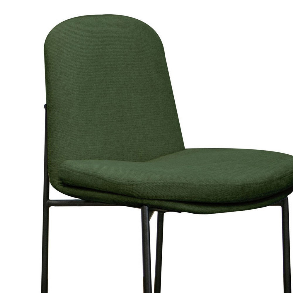 Revee Counter Height Chair Iron Water-Resistant Olive Green Polyester By Casagear Home BM321514