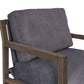 Tery Accent Chair Lumbar Pillow Transitional Solid Wood Brown Polyester By Casagear Home BM321524