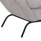 Tyna Accent Chair 2 Neckroll Bolster Pillows Black Iron Beige Polyester By Casagear Home BM321532