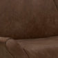 Tyna Accent Chair 2 Bolster Pillows Iron Hickory Brown Performance Fabric By Casagear Home BM321535