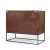 Sideboard Buffet Console 2 Doors Shelf 39 Inch Rustic Brown Mango Wood By Casagear Home BM321547