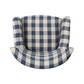 Riyank Accent Armchair Classic Wingback Blue and White Checkered Print By Casagear Home BM321606