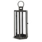 Clerk Lantern Black Stainless Steel Hexagonal Tempered Glass 23 Inch By Casagear Home BM321643