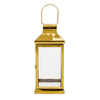 Giana 16 Inch Lantern Square Gold Stainless Steel Frame Tempered Glass By Casagear Home BM321653