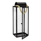 Bobby 22 Inch Lantern Black Stainless Steel Curved Cap Rope Handle By Casagear Home BM321657