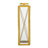 Eddie 22 Inch Lantern Gold Stainless Steel X Frame Design Wire Handle By Casagear Home BM321664