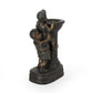 Kika Fountain with 2 Boys Climbing a Pillar Polyresin Finish 31 Inch Tall By Casagear Home BM321675