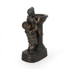 Kika Fountain with 2 Boys Climbing a Pillar Polyresin Finish 31 Inch Tall By Casagear Home BM321675