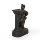 Kika Fountain with 2 Boys Climbing a Pillar, Polyresin Finish, 31 Inch Tall By Casagear Home