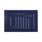 Kyre Outdoor Side Table Foldable Slatted 23 Inch Navy Blue Acacia Wood By Casagear Home BM321695