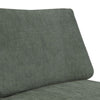 Sama Modular Armless Chair Back Pillow Solid Wood Dark Olive Green By Casagear Home BM323286